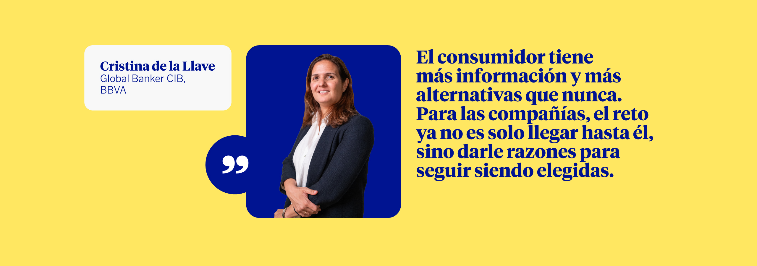 Cristina de la Llave, Global Banker CIB, BBVA